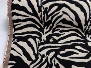 Gobelin - med fedt vævet zebra mønster, rest på 130 cm